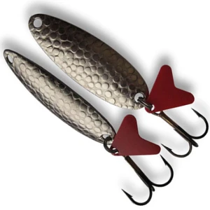 Lingurita Oscilanta BERTI Banana Dragon Skin No.4, Argintata, 8cm, 9g