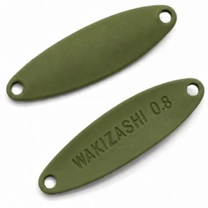 Lingurita Oscilanta I JET LINK, Wakizashi Trout Spoon, 0.8gr, 2.3cm, KC-8 GREEN, 1buc/pac