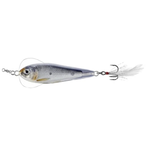 Lingurita Oscilanta LIVE TARGET Flutter Shad Sinking, Silver / Black, 7cm, 28g