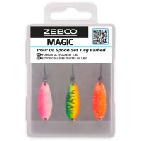 Set Lingurite Oscilante ZEBCO Target Fish Trout UL Spoon Set, 1.8g 3buc/pac