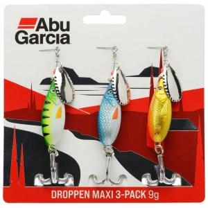 Lingura Rotativa ABU GARCIA Droppen Maxi Spinners Set, Multicolor, 12g, 8.5cm, 3buc/pac