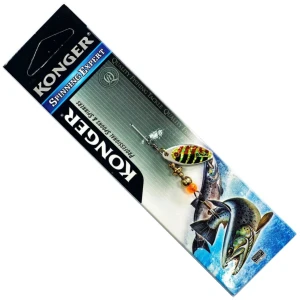 Lingura Rotativa KONGER Chimera, Holo Gold Stripesc, No.0, 2.5g, 1buc/pac