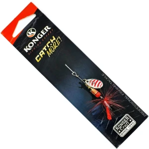 Lingura Rotativa KONGER Devil Champion, Red Stripes, No.2, 5g, 1buc/pac