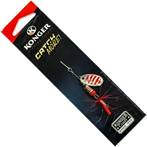 Lingura Rotativa KONGER Tarpon, 01 Red Stripes, No.2, 5g, 1buc/pac