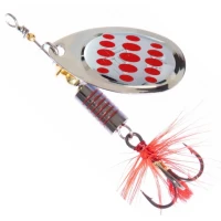 Lingura Rotativa Mikado Spinner Hypnotic, Silver Red, Nr.5, 13.4g, 1buc/pac