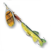 Lingura rotativa DAM Effzett Minnow 5g Yellow Black