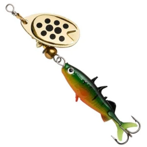 Lingurita Roativa ABU GARCIA Fast Attack Stickle Spinner, Firetiger, 5g, 4.5cm, 1buc/pac