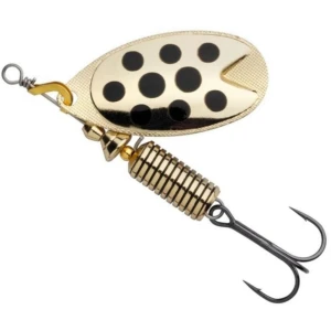Lingurita Rotativa ABU GARCIA Fast Attack Spinner LF, Gold/Black Dot, 10g, 5cm