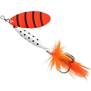 Lingurita Rotativa ABU GARCIA Reflex White LF, Orange, 18g, 6.5cm