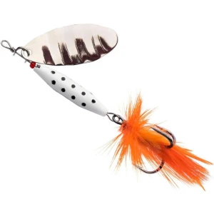 Lingurita Rotativa ABU GARCIA Reflex White LF, Silver, 12g, 5.7cm