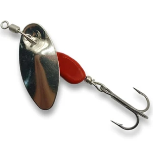 Lingurita Rotativa BERTI Axat Pro Micro-2, Nickel / Rosu, 3.5g Lingurita Rotativa BERTI Axat Pro Micro-2, Nickel / Rosu, 3.5g