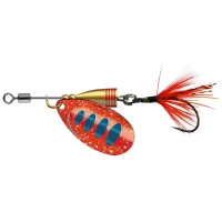 Lingurita Rotativa Cormoran Spinner Single Ul2 Red & Blue, 2.8g, Carlig Nr.2/0