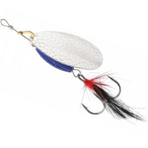 Lingurita Rotativa MIKADO Spinner M-Grub, Silver / Blue Knight, Nr.3, 9g