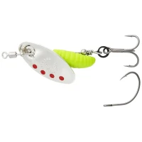 Lingurita Rotativa Savage Gear Spinner Grub, Sinking, Silver Red Lime, Nr.2, 5.8g