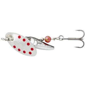 Lingurita Rotativa Savage Gear Spinner Sticklebait, Sinking, Dirty Silver Red, Nr.3, 7.3g Lingurita Rotativa Savage Gear Spinner Sticklebait, Sinking, Dirty Silver Red, Nr.3, 7.3g