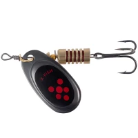 Lingurita Rotativa X-fish Dark Side, 14g, Nr.5, Nikel Black Orange, 1buc/pac