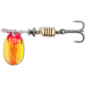 Rotativa Magic Trout 3.6g 2.5cm Bloody Spinner Rosu/Galben   Rotativa Magic Trout 3.6g 2.5cm Bloody Spinner Rosu/Galben