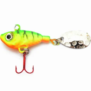 Spinnertail Profi Blinker Spinner Jig Fish, Fluo Fire Tiger, 10g
