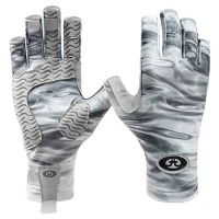 Manusi Flying Fisherman Sunbandit Pro Series Gloves Gray Water L-xl