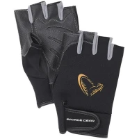 Manusi Savage Gear Neopren Cu Degete Taiate Black Mar.l