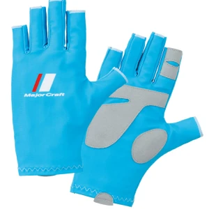 Manusi UV MAJOR CRAFT Summer Cut-Glove, Light Blue, Marime M Manusi UV MAJOR CRAFT Summer Cut-Glove, Light Blue, Marime M