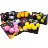 Boilies Artificial Mack2 Ziggy Foam Boilie Two Tone, 12mm, Alb-negru, 6buc/pac