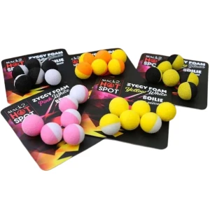 Boilies Artificial MACK2 Ziggy Foam Boilie Two Tone, 12mm, Alb-Negru, 6buc/pac Boilies Artificial MACK2 Ziggy Foam Boilie Two Tone, 12mm, Alb-Negru, 6buc/pac