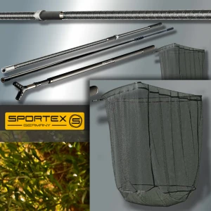 Minciog Sportex Carp Landing Net Complete Carbon 42", 182cm, 107x107x90cm Minciog Sportex Carp Landing Net Complete Carbon 42", 182cm, 107x107x90cm
