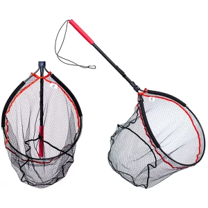 Minciog RTB Full Carbon Landing Net Black and Red, 50x60cm, 120cm