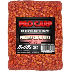 Porumb Super Fiert FISH PRO, Capsuni, 3kg