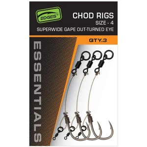 Carlige Legate Fox Edges SWGO Chod Rig, Nr.4, 3buc/pac