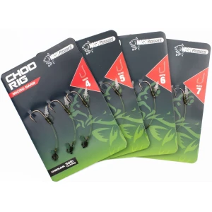 Carlige Legate NASH Chod Rig Micro Barb, Size 6, 3buc/pac