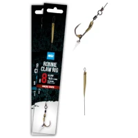 Carlige Legate Nash Ronnie Claw Rig Barbed, 15lbs, nr.8, 1buc/plic