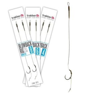 Carlige Legate TRAKKER Blowback Ready Rigs, Barbless, Nr.6, 25lbs, 2buc/pac