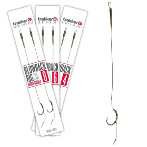 Carlige Legate TRAKKER Blowback Ready Rigs, Micro Barbed, Nr.6, 25lbs, 2buc/pac Carlige Legate TRAKKER Blowback Ready Rigs, Micro Barbed, Nr.6, 25lbs, 2buc/pac