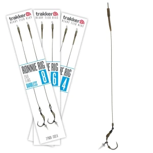 Carlige Legate TRAKKER Ronnie Rigs, Barbless, Nr.8, 25lbs, 2buc/pac Carlige Legate TRAKKER Ronnie Rigs, Barbless, Nr.8, 25lbs, 2buc/pac