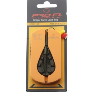 MONTURA PRO FL GRIPPER SWIVEL LEADCORE PLUMB PIERDUT GRIPPER 85G CARLIG NR 4