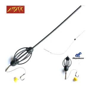 Montura Attack Momitor Inline 50g, Carlig Hayabusa K1 Nr.8, Porumb Silicon