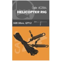 Montura Crap Orange Helicoper Rig Kaki 20kg, 50cm, 2buc/pac Montura Crap Orange Helicoper Rig Kaki 20kg, 50cm, 2buc/pac