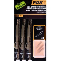 Montura Fox Edges Submerge Camo Leader Lead Clip Kwik Change Kit, 3buc/set 40lbs