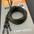 Montura Leadcore  Orange Loops cu Agrafa Quick Change 50cm 3buc Montura Leadcore  Orange Loops cu Agrafa Quick Change 50cm 3buc