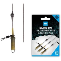 Montura Nash Ready Tied Unleaded Helicopter Leader, 40lbs, 75cm, 3buc/plic Montura Nash Ready Tied Unleaded Helicopter Leader, 40lbs, 75cm, 3buc/plic