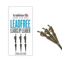 Montura Plumb Pierdut TRAKKER Leadfree Leadclip Leader, 75cm, 3buc/pac