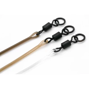 Montura cu Vartej KORDA Dark Matter Leader Ring Swivel, Weed, 30lbs, 30cm