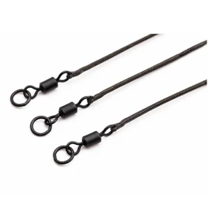 Montura cu Vartej si Anou Korda Kable Ring Swivel, Gravel Brown, 50cm Montura cu Vartej si Anou Korda Kable Ring Swivel, Gravel Brown, 50cm