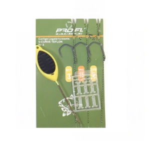 SET 3 CARLIGE LEGATE PLUS CROSETA SI OPRITOARE NR 6 15LB PRO FL