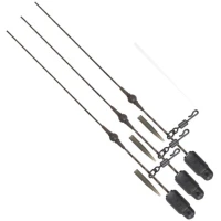 Segmente Fox Edges Naturals Heli Clip Rigs Submerge, 40lbs, 3buc/pac