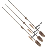 Segmente Fox Naturals Heli-clip Rigs Leadcore, 50lbs, 3buc/pac