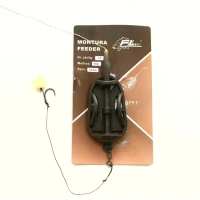 MONTURA FEEDER FL METHOD FARA TIJA 40G CARLIG NR 10 SPIN 10MM CU PORUMB FLOTANT E G