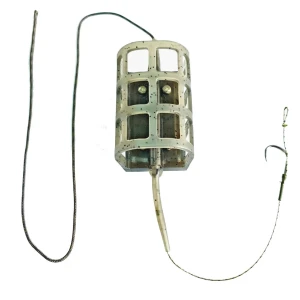 Montura Crap Orange cu Cosulet Feeder In-Line 50g, No.4